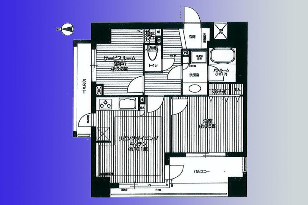 Floor plan. 1LDK + S (storeroom), Price 28.8 million yen, Occupied area 51.57 sq m , The balcony area 11.4 sq m LDK floor heating installation. I could live with a pet in a well-ventilated room