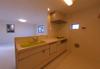 Kitchen. Face-to-face kitchen is equipped with a water purifier and a dishwasher.