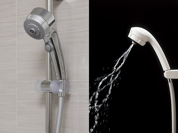 Bathing-wash room.  [Wonder beat click shower] In "Wonder beat" TOTO of their own to create a spiral of high-speed water discharge, Also relaxes tired of body. Equipped with a click waterproof function.