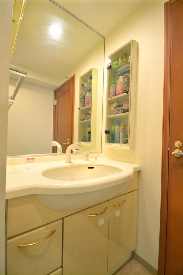 Other. Vanity with shower faucet