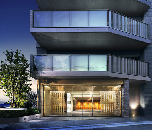 Buildings and facilities. Mongamae by Torapachin and natural your Carved stone of natural stone full of texture, Glass auto door of sharp design. Wraps the carefully selected material with a soft indirect lighting, It was accompanied by a symbol tree. Gently insist on space configuration is high sophistication with a sense of depth and clarity that has been superimposed over and over again.  ※ Entrance Rendering