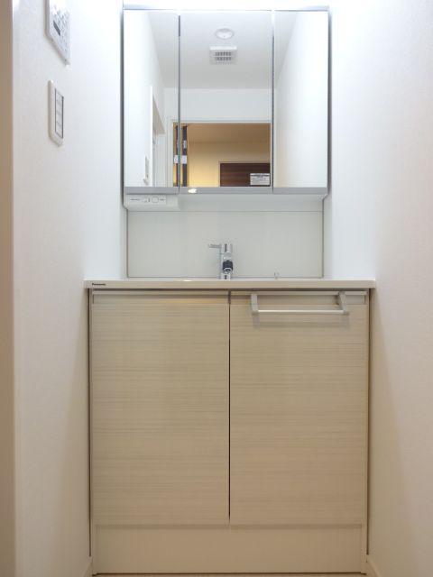 Wash basin, toilet. Bathroom vanity