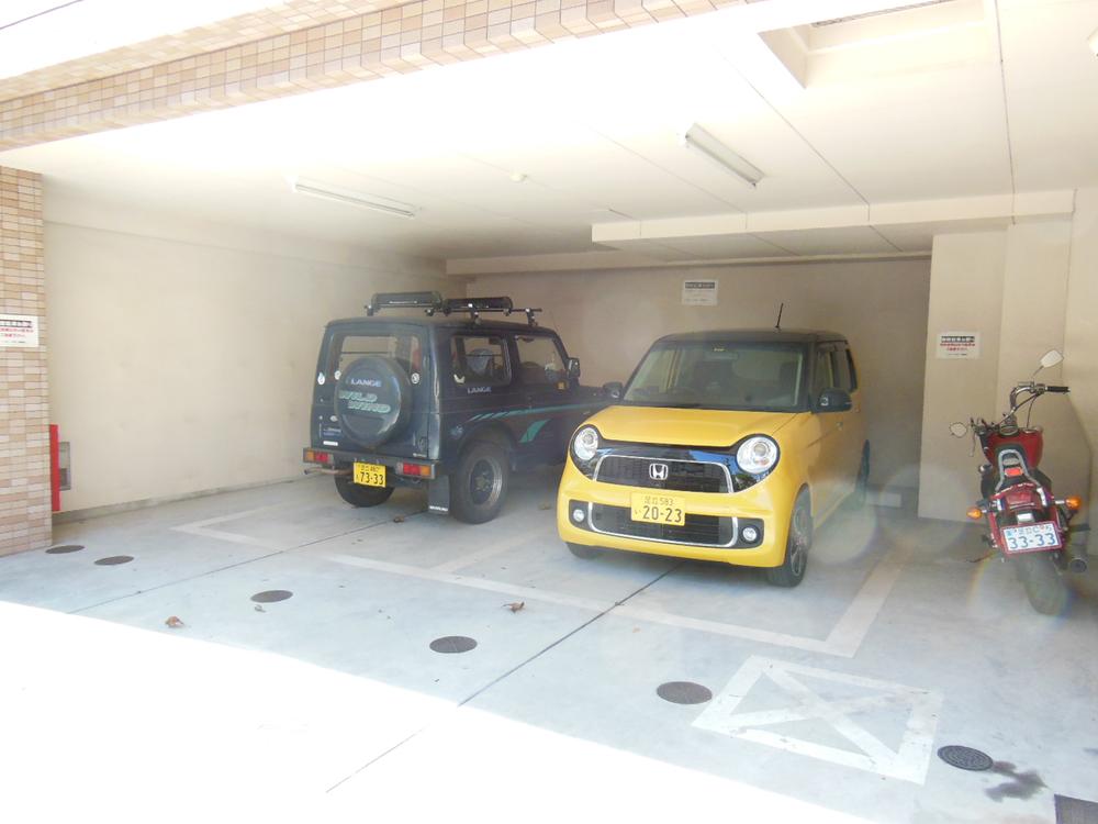 Parking lot. Common areas