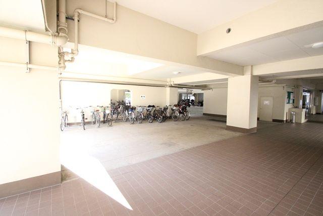 Parking lot. Bicycle-parking space