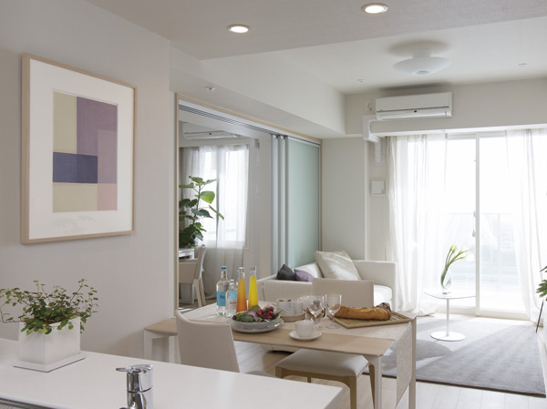 Living.  [living ・ dining]  ※ Published photograph of the thing that was taken the model room WD type. furniture ・ Furnishings are not included in the sale price. It will include some options.  / Some paid ・ Application deadline Yes