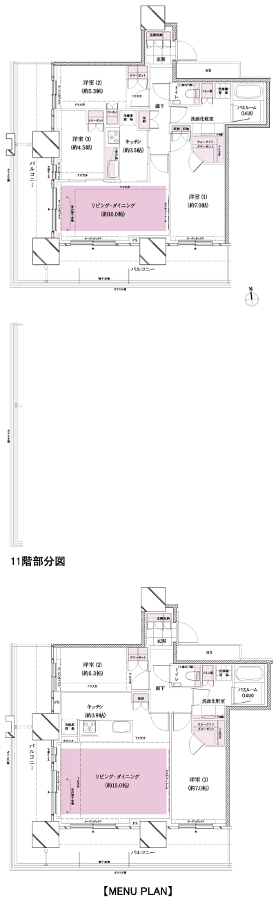 Floor: 3LDK + WIC, the area occupied: 71.2 sq m, Price: TBD