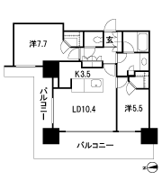Floor: 2LDK + 2WIC, occupied area: 63.75 sq m, Price: 37,563,000 yen, now on sale
