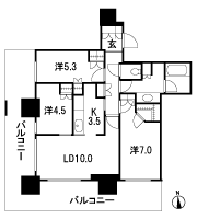 Floor: 3LDK + WIC, the area occupied: 71.2 sq m, Price: TBD