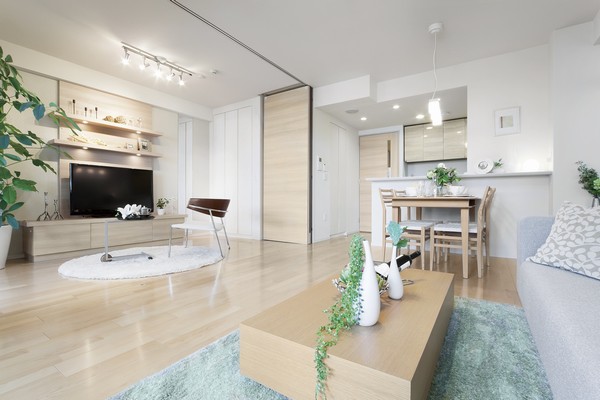 living ・ Dining + Western-style (2). When Wall door open