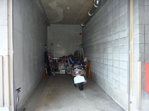 Parking lot. With shutter parking