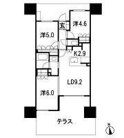Floor: 3LDK, occupied area: 58.43 sq m