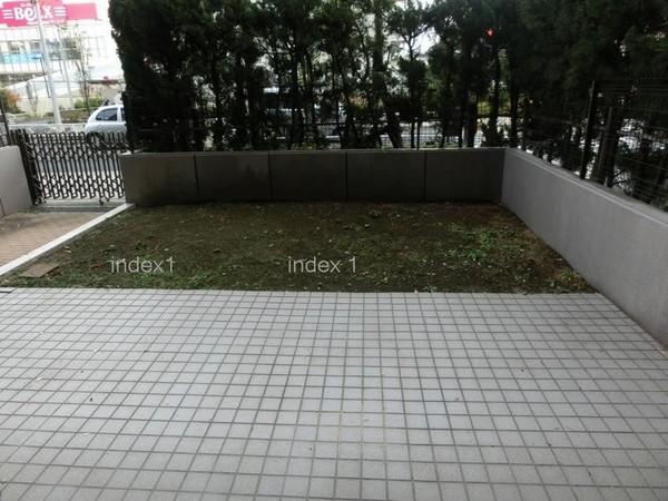 Balcony. Stylish terrace part of the tiles!