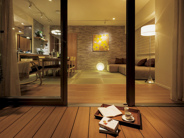 Living.  [living ・ dining] Nurture the mind admire the Art, Space with a space. It brings color and afford to live. (Model Room A type) ※ Sale already