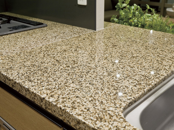 Kitchen.  [Kitchen top plate] The top plate of the kitchen You can choose from high artificial marble natural stone and durable with a grade feeling. (Same specifications)