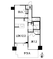 Floor: 1LDK + S, the occupied area: 56.25 sq m, Price: 37,212,000 yen, now on sale