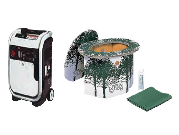 earthquake ・ Disaster-prevention measures.  [Disaster prevention warehouse] We established a disaster prevention warehouse with a tool for emergency. You have to store, such as generators and portable toilets. (Same specifications)