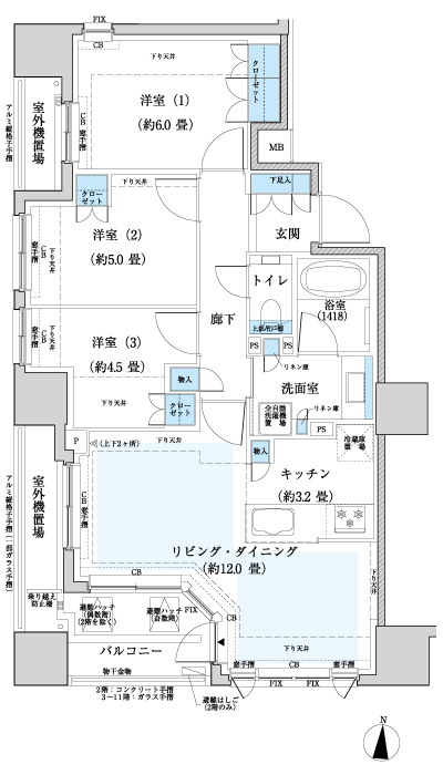 Floor: 3LDK, occupied area: 68.02 sq m, Price: 56,380,000 yen, now on sale