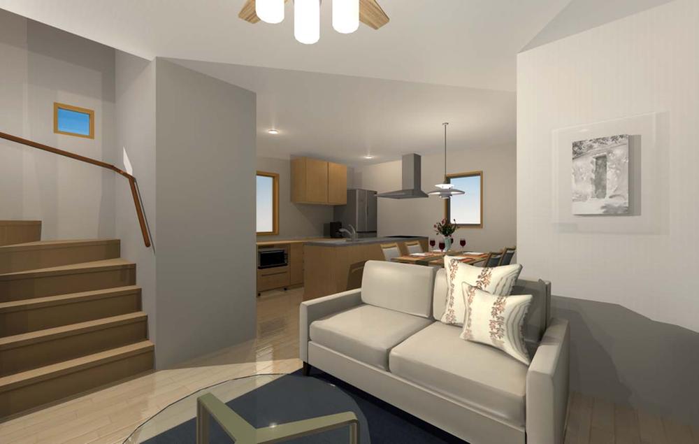 Building plan example (introspection photo). 14.59 Pledge of LDK. There is floor heating