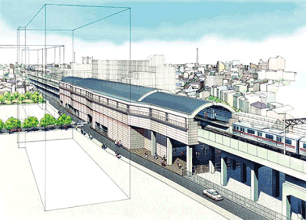 Other.  [It aims to ease traffic congestion and the level crossing removal, Overpass construction work] In the Keisei Electric Railway now "push-up ~ Yahiro between "and" Yotsugi ~ We are promoting the elevation of the construction of the second section of Aoto between ". Also, Even in Isesaki Tobu, Aim the removal of bottlenecks crossing (Isesaki Line No. 2 railroad crossing) in the Sakurabashidori, It is the elevated plan. This, Ya facilitation of surrounding traffic, It has been achieved the integration of the city district of north-south across the Tokyo Sky Tree (R). (Keisei Hikifune Station complete conceptual diagram)