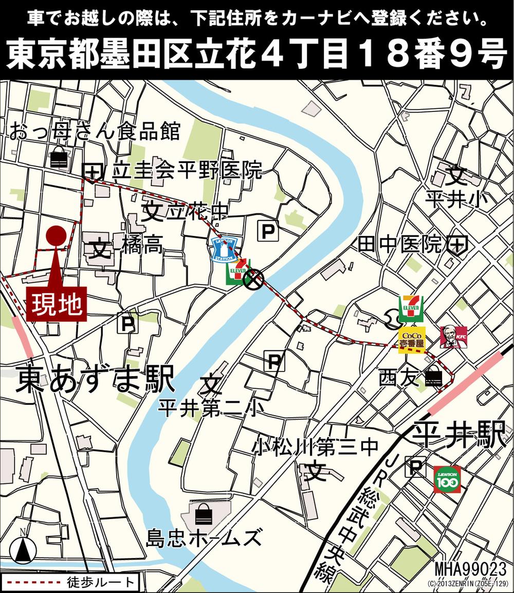 Local guide map. map