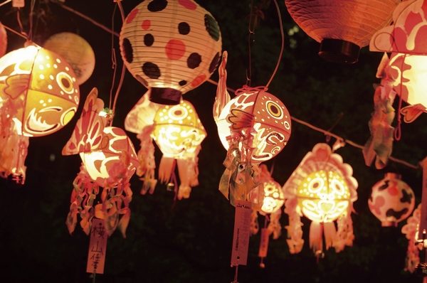 "Light of the Festival" of Hokusai festival which was also carried out this year (at large Yokogawa water park Fountain Square)