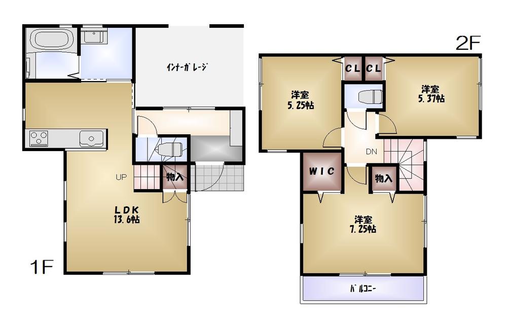 Floor plan. 35,800,000 yen, 3LDK, Land area 97.2 sq m , Building area 76.53 sq m floor plan