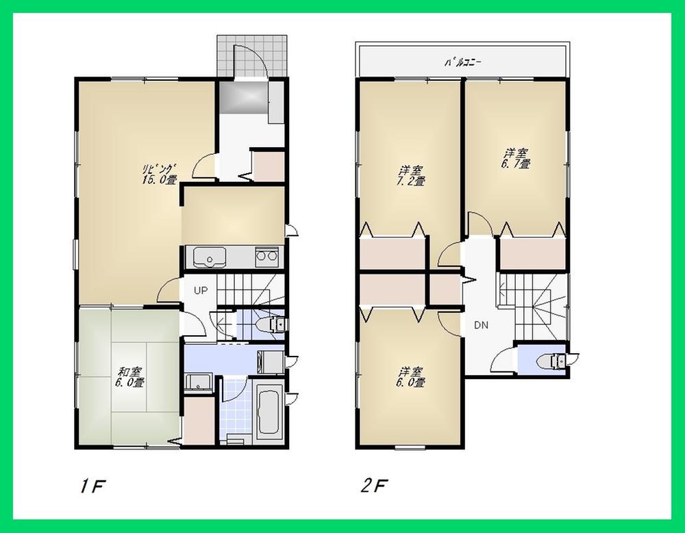 Floor plan. 31,800,000 yen, 4LDK, Land area 100.1 sq m , Building area 96.39 sq m