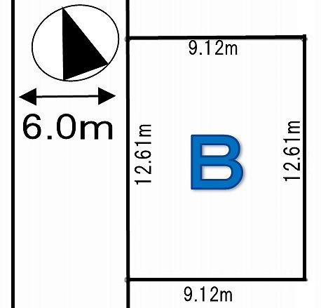Compartment figure. Land price 23.5 million yen, Land area 115.1 sq m