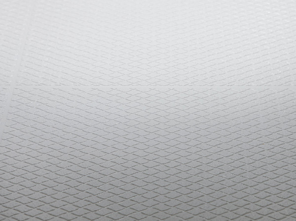 Bathing-wash room.  [Wave diamond pattern floor] Water is less likely to rest by its own floor pattern to weaken the surface tension of water droplets, Easy to dry the floor. Also it reduces fear of slipping on wet floor.