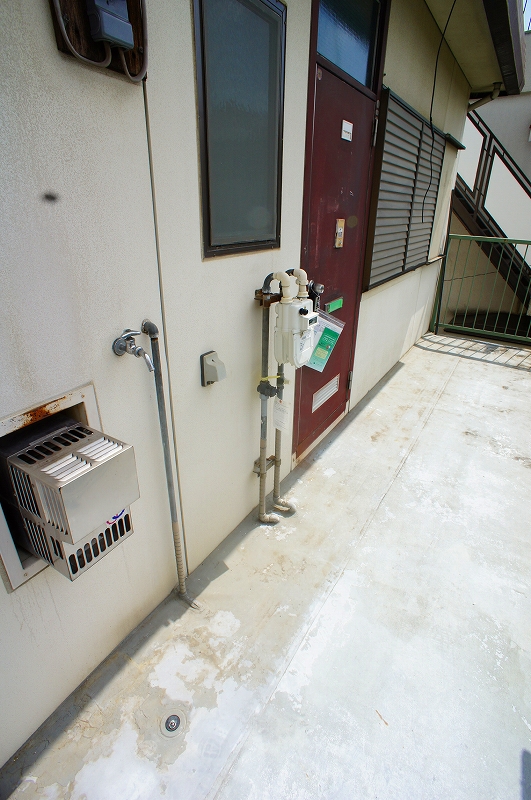 Living and room. Shared hallway