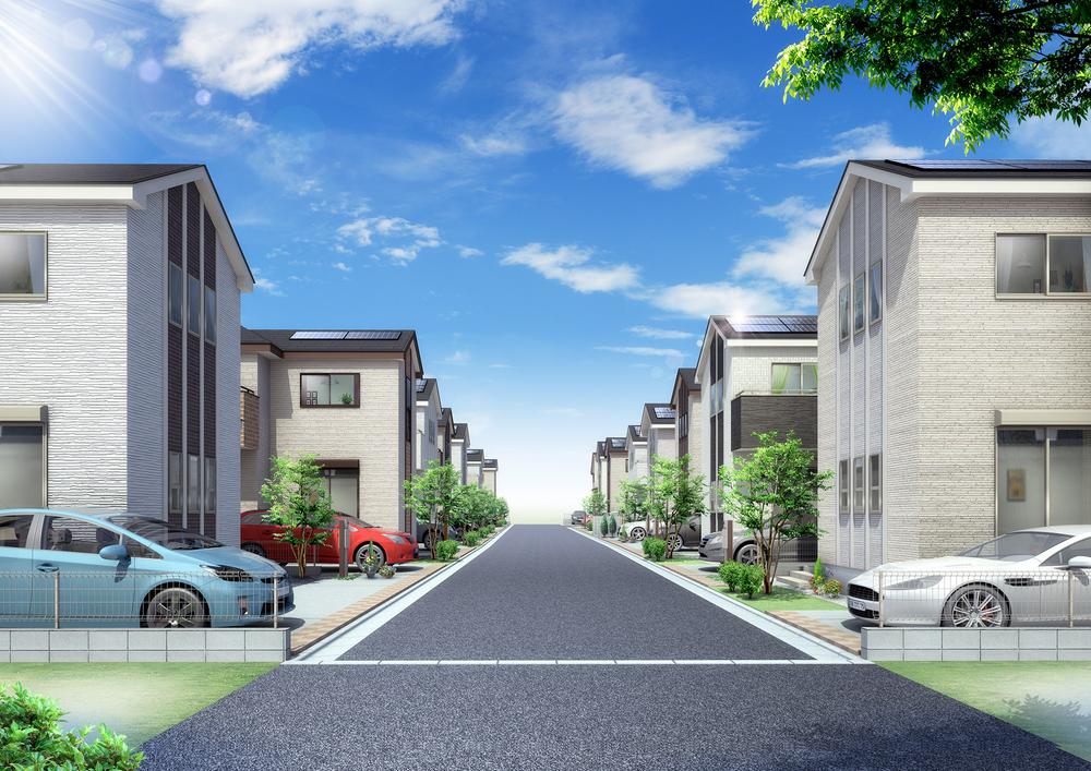 Rendering (appearance). Streets a sense of openness in the development road of 6m (Rendering)