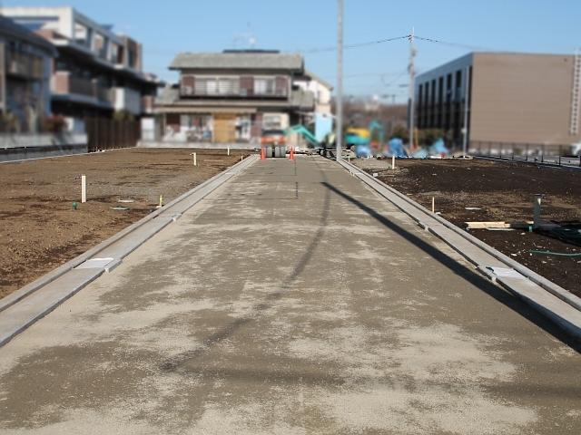 Local land photo. 2-chome, site landscape Tachikawa Kamisuna cho During construction
