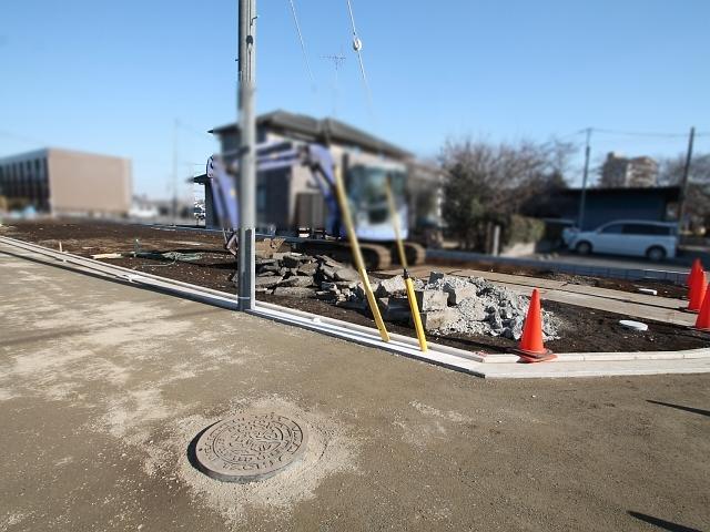 Local land photo. 2-chome, site landscape Tachikawa Kamisuna cho During construction