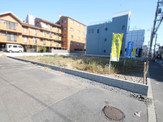 Local land photo. Field landscape Vacant lot