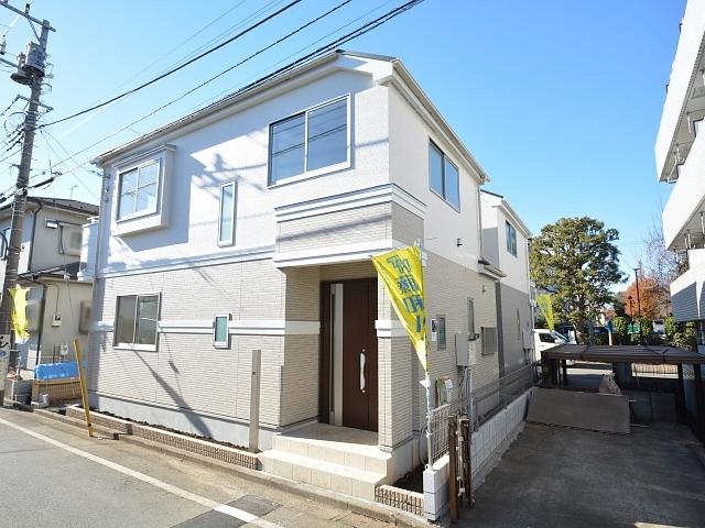 Local appearance photo. Tachikawa Wakaba-cho 3-chome panoramic view From Building 2 side 2013 / 12 / 16 shooting