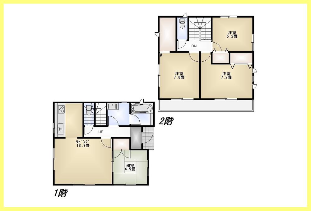 Floor plan. 32,800,000 yen, 4LDK, Land area 100.06 sq m , Building area 90.72 sq m
