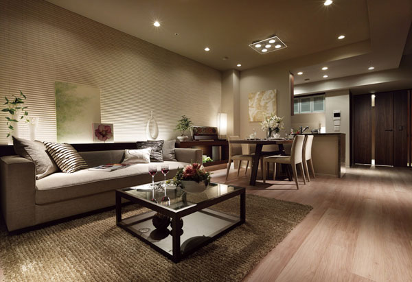 Living.  [living ・ dining]  ※ Published photograph of the model room A1 type (Select Plan). Order Choice (paid) ・ Interior options (paid) are included. Order Choice ・ Interior options are subject dwelling unit ・ There is content to limit that can offer time and change. For more information, please contact an attendant.