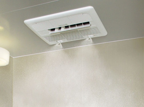 Bathing-wash room.  [Mist sauna "MiSTY"] Bathroom heating dryer with mist sauna function to support the health and beauty. It has a variety of functions that can be easily operated with a single button. (Same specifications)