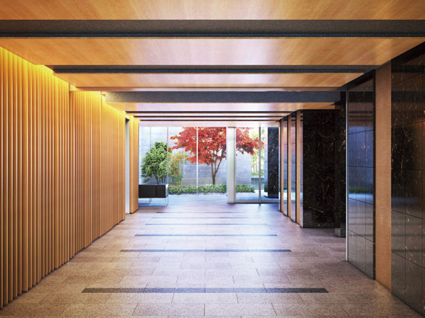 Features of the building.  [Led by corridor with depth, Entrance hall] (Entrance Hall Rendering)