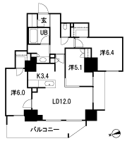 Floor: 3LDK + 2WIC + SIC, the occupied area: 75.41 sq m, Price: TBD