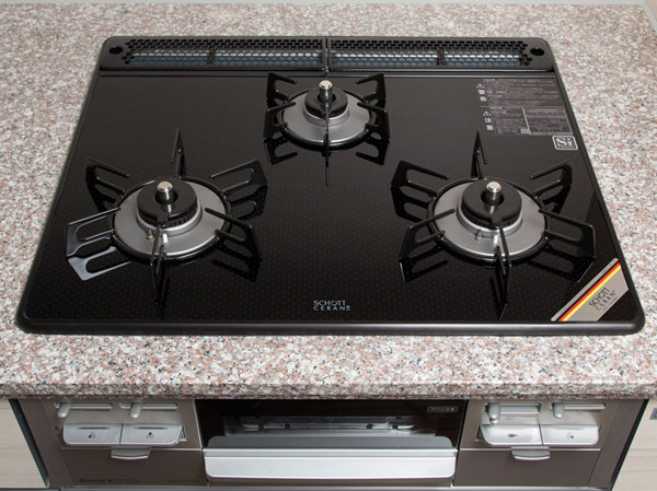 Kitchen.  [Glass top stove] Care is likely to glass top plate.