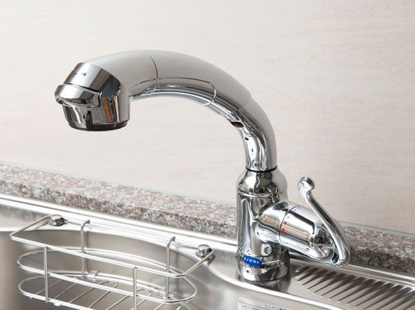 Kitchen.  [Water purifier integrated mixing faucet] Water purifier integrated mixing faucet anytime tasty water is drinkable.