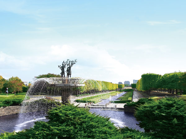 Surrounding environment. Showa Kinen Park (a 15-minute walk ・ 1150m)