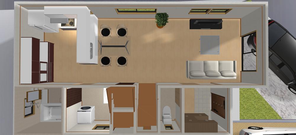 Building plan example (Perth ・ Introspection). Building plan example (No. 2 locations) Building Price      14 million yen, Building area 90.90 sq m