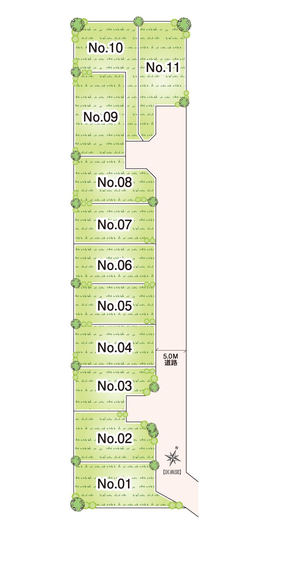 The entire compartment Figure. All 11 buildings development subdivision