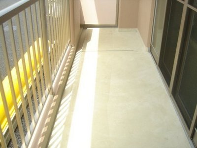 Balcony. Veranda with depth