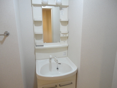 Washroom. Independent wash basin.