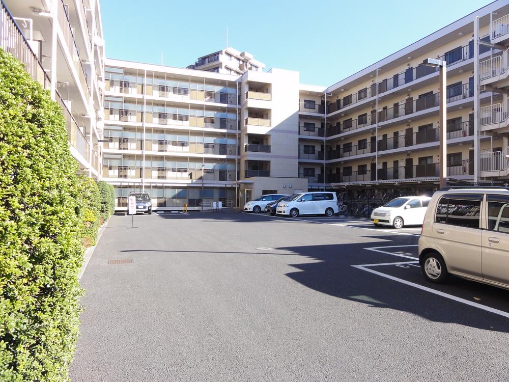 Parking lot. Common areas