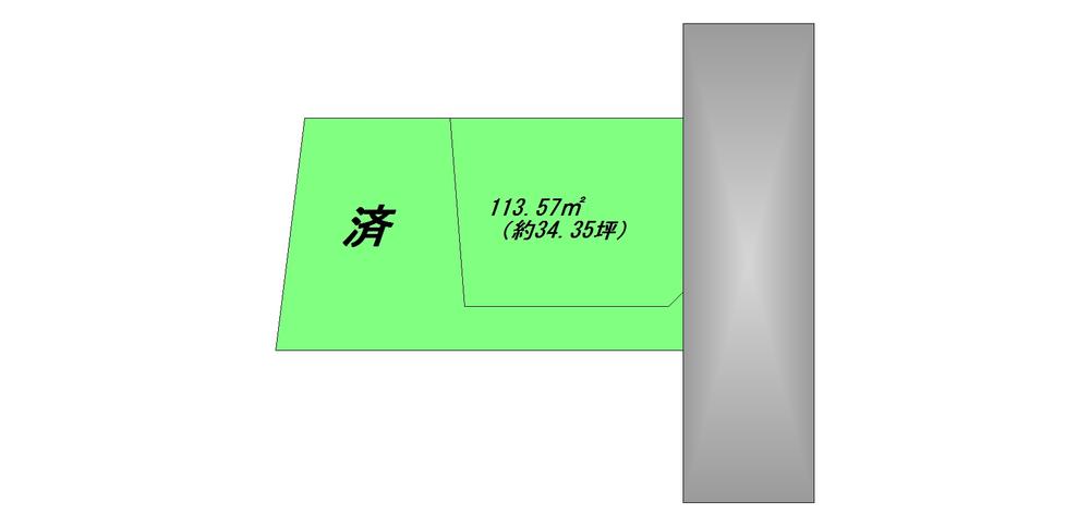 Compartment figure. Land price 27.5 million yen, Land area 113.57 sq m