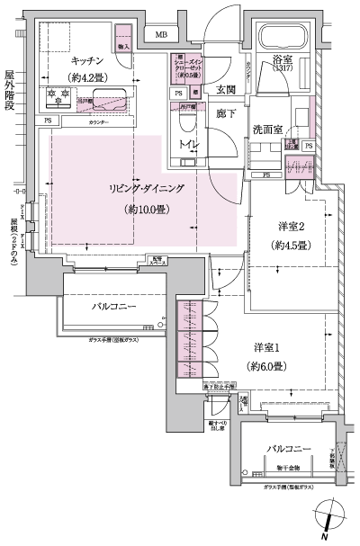 Floor: 2LDK + SIC, the occupied area: 55.87 sq m, Price: TBD